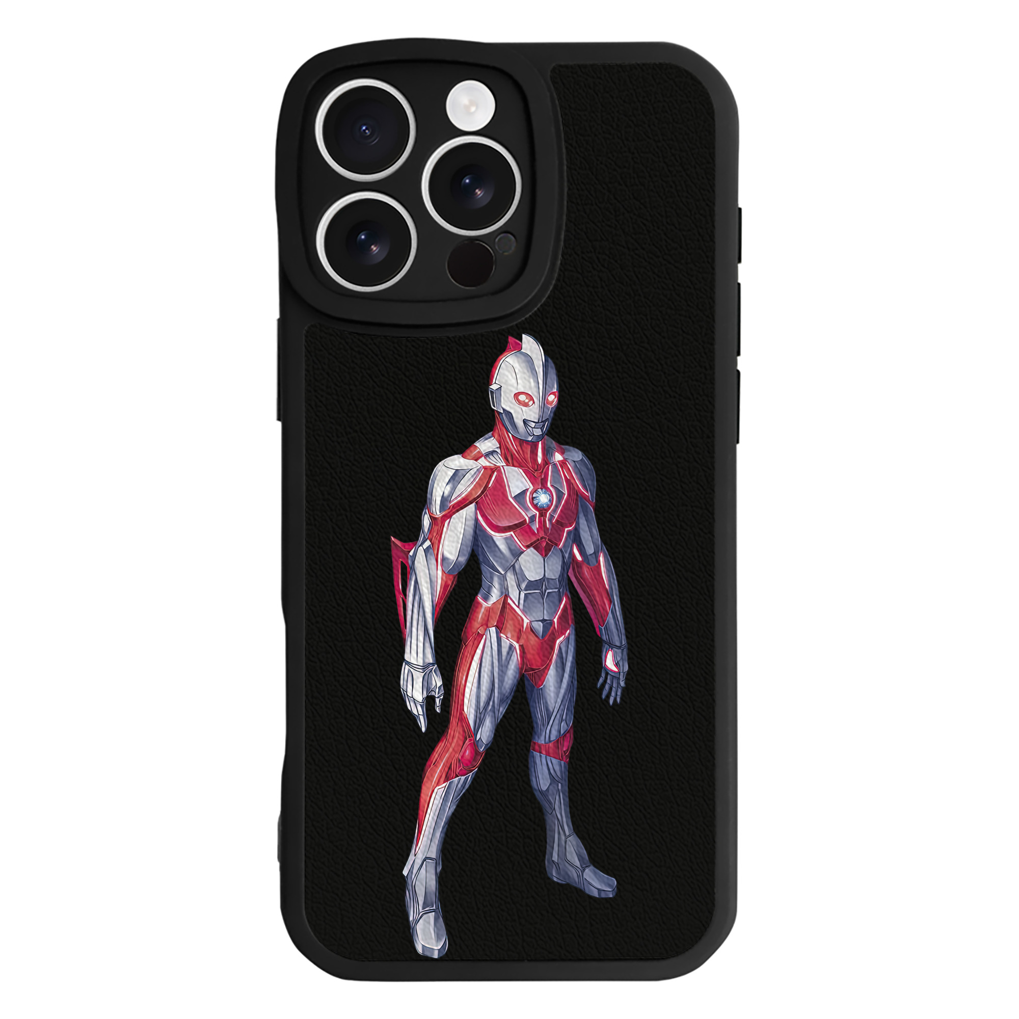 （画像用） ウルトラマン Ultraman 【iPhone 16シリーズ対応】シリコンスマホケース（レザー調） 材質：シリコン